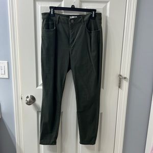 Loft huntergreen size 10 straight jeans